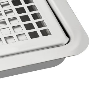 St/St Recessed Drip Tray 60x22x3 C/W Drain-732